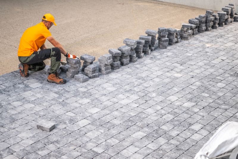 Laying pavers systematically